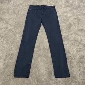 AG Adriano Goldschmied The Tellis Modern Slim Navy Blue Pants Size 32 x 34